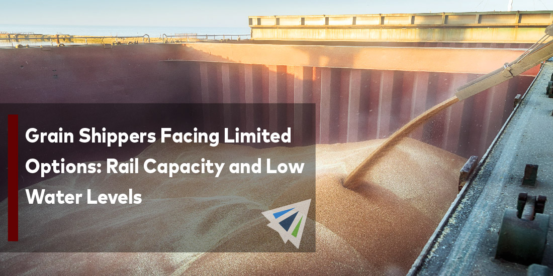 Grain Shippers Facing Limited Options – Rail Capacity and Low Water Levels